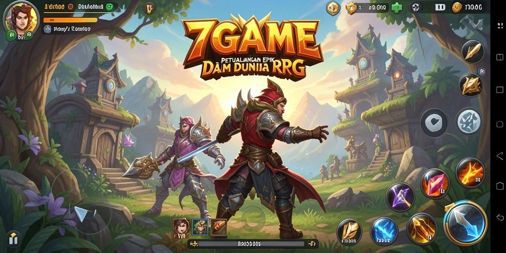 Tampilan gameplay RPG yang menakjubkan di 7GAME.