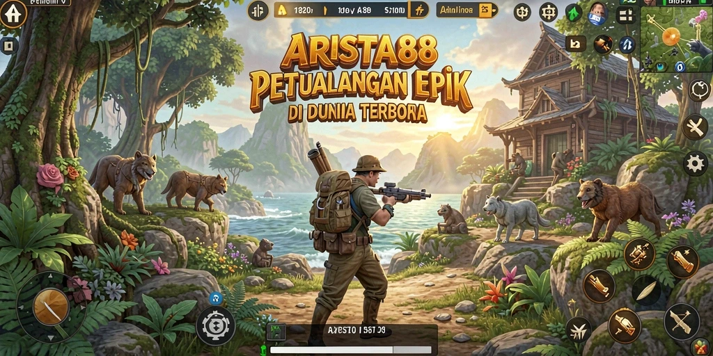 Gameplay menarik dari ARISTA88 di dunia terbuka yang luas.