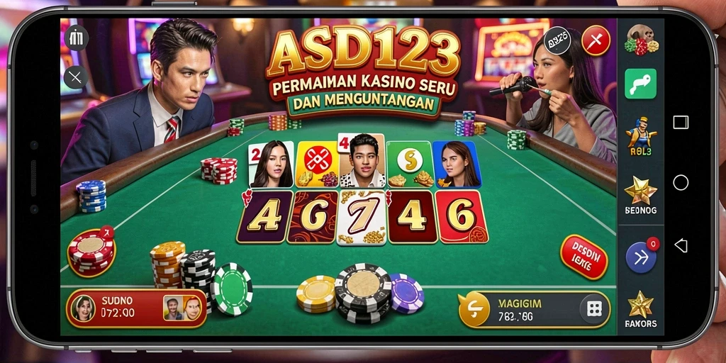 Gameplay Kasino seru dengan grafik yang memukau.