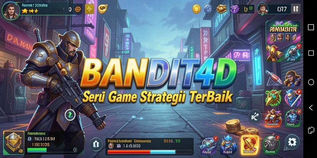 Screenshot gameplay BANDIT4D yang menampilkan pertempuran strategis.