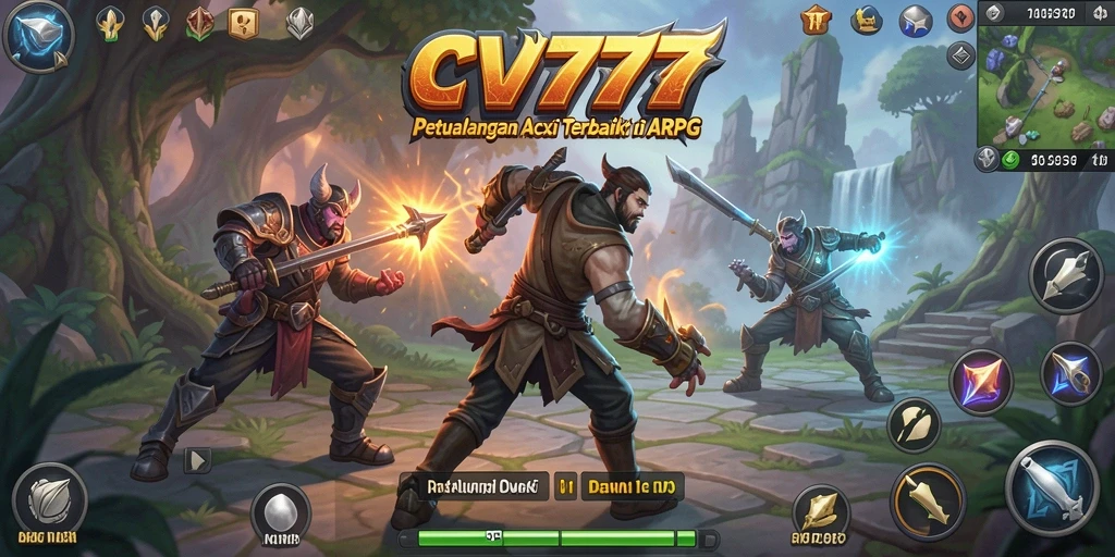 Tangkapan layar gameplay ARPG CV777 dengan aksi mendebarkan.