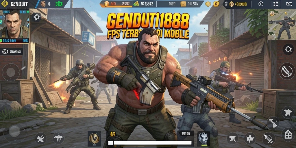 Tangkapan layar utama GENDUT188 yang menunjukkan aksi seru dalam game FPS.
