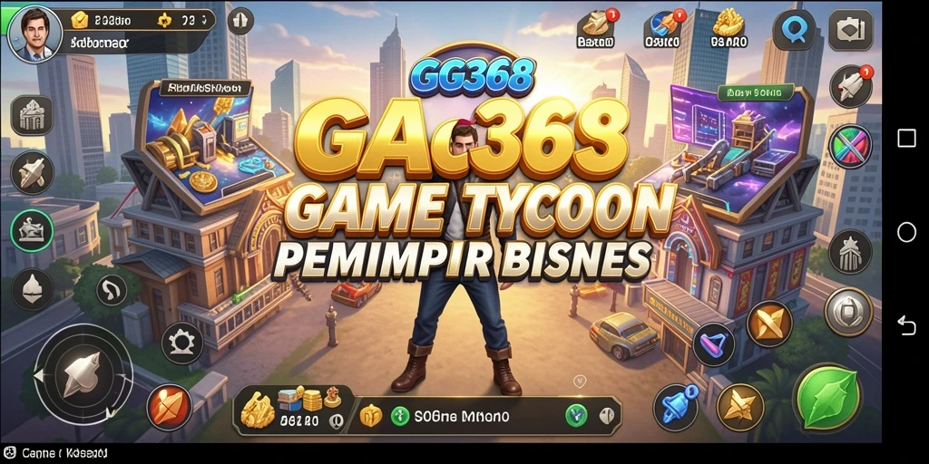 Tampilan gameplay GG368 yang seru dan menarik untuk bisnis Tycoon.