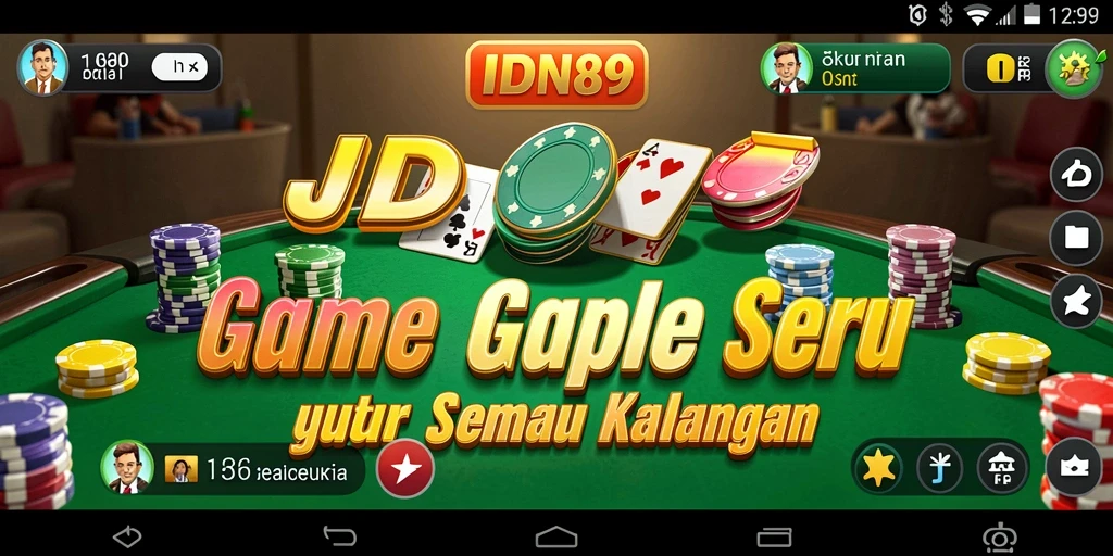 Tampilan gameplay seru dalam game Gaple IDN89.