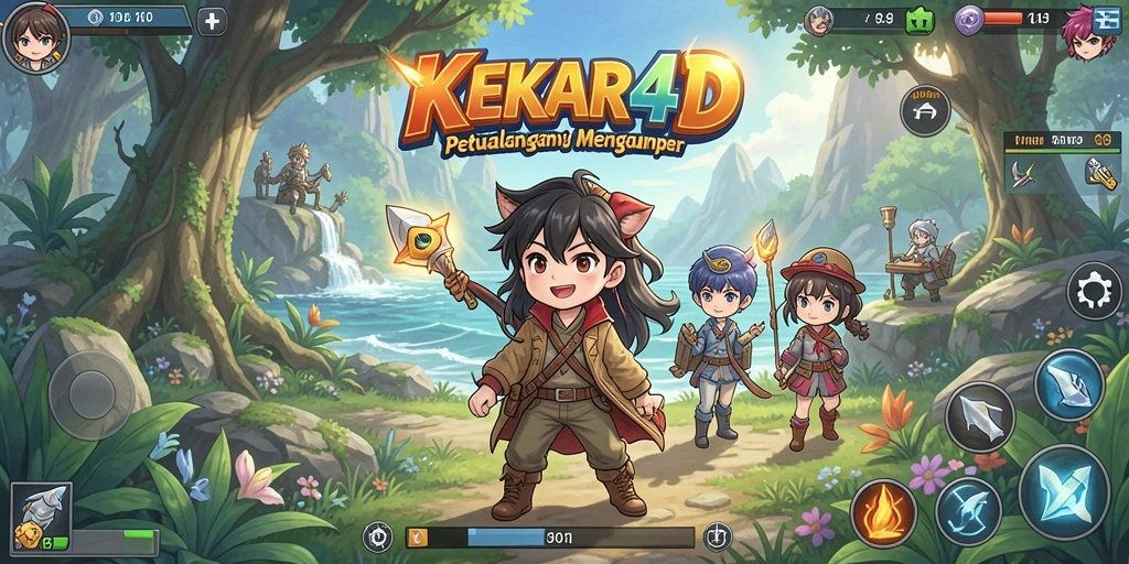 Tangkapan layar menampilkan aksi gameplay dalam dunia Anime.