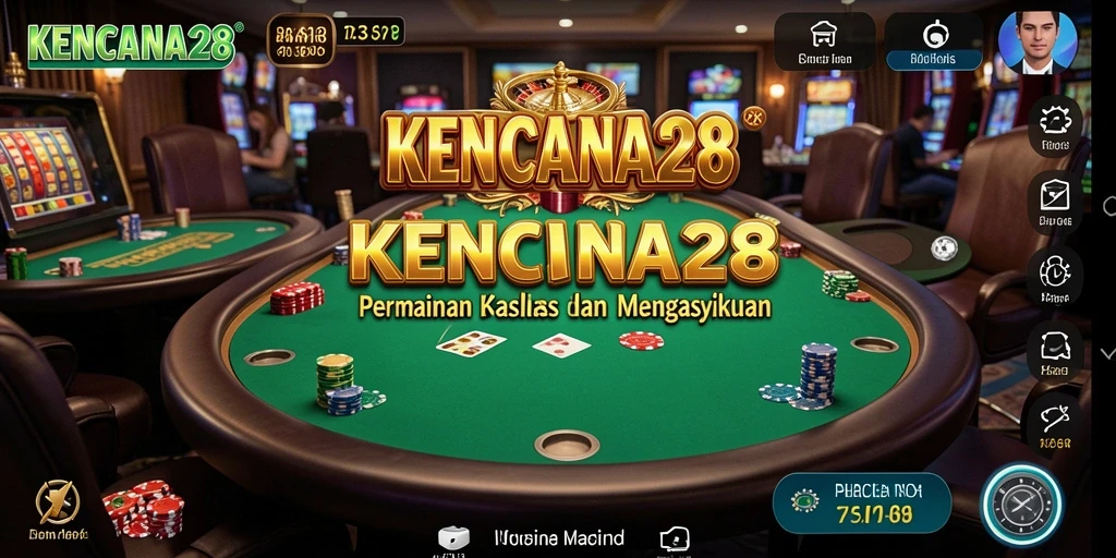 Tampilan utama gameplay KENCANA28 dengan grafik kasino yang memukau.