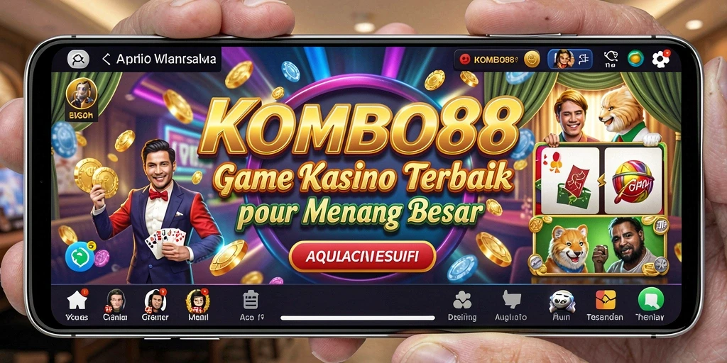Tampilan gameplay Kasino yang memukau dalam KOMBO88.