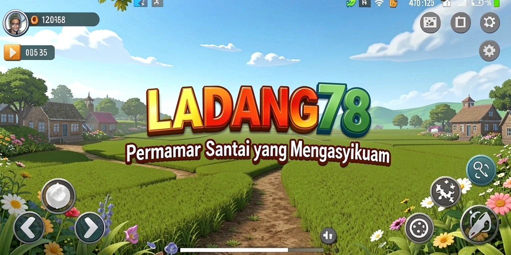Tampilan gameplay <strong>LADANG78</strong> yang penuh warna dan menarik.