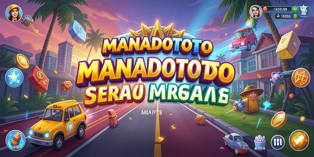 Screenshot utama MANADOTOTO menampilkan aksi gameplay Arcade yang seru.