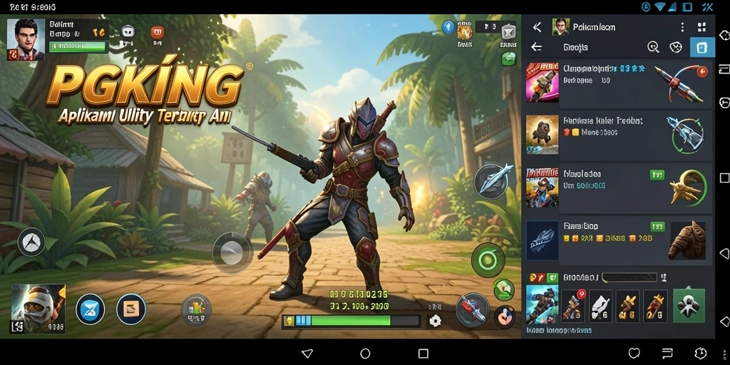 Tampilan antarmuka pengguna PGKING yang modern dan intuitif.