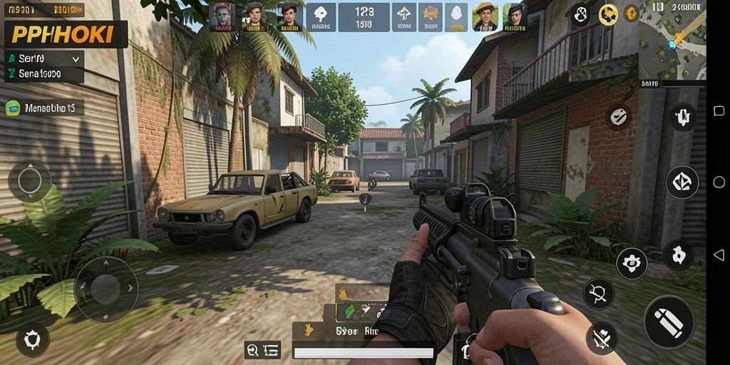 Tampilan gameplay seru PPHOKI dalam aksi TPS.
