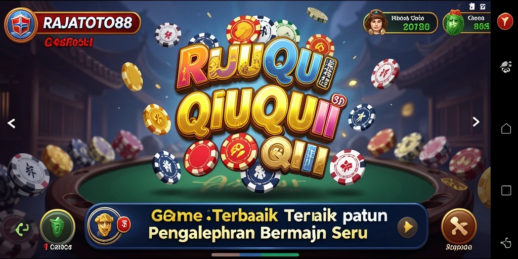 Tampilan gameplay QiuQiu yang mendebarkan di RAJATOTO88.