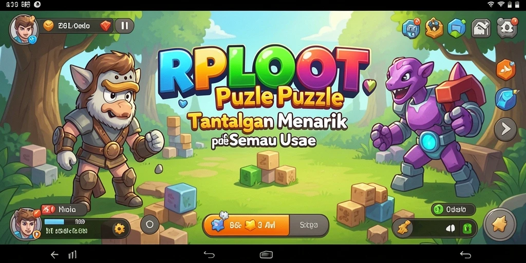Tampilan gameplay menantang di RPLOOT yang menggoda para pemain.