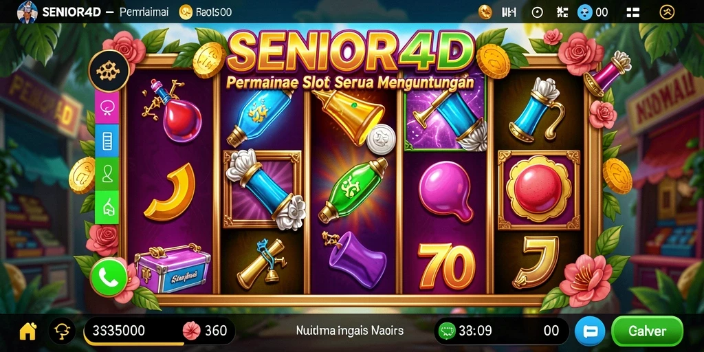 Tampilan menarik dari gameplay Slot SENIOR4D yang seru.