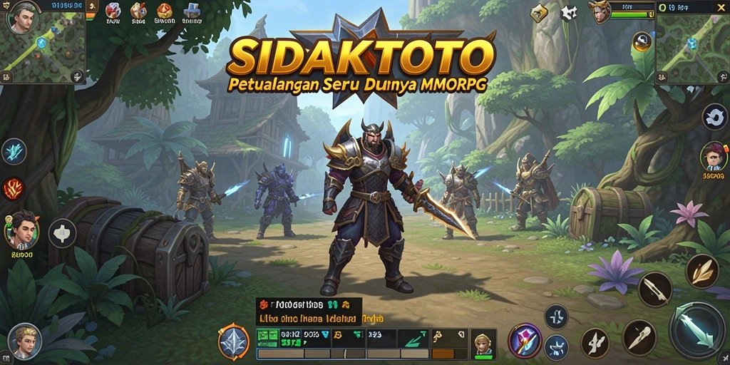Screenshot gameplay SIDAKTOTO menampilkan aksi epik dalam dunia MMORPG.