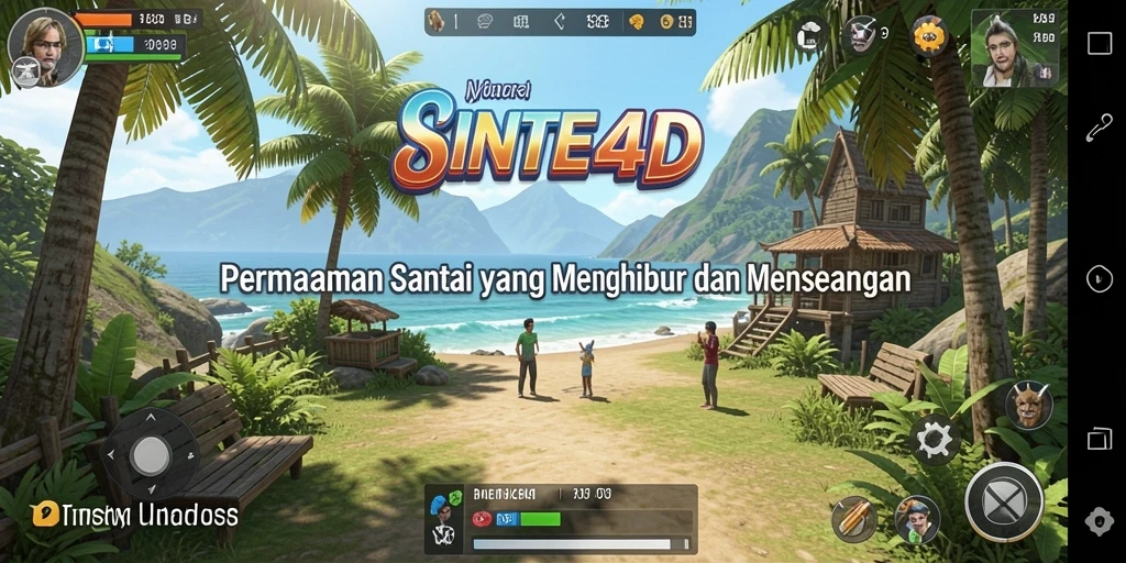Screenshot gameplay SINTE4D yang menunjukkan keseruan bermain dan tantangan menarik.