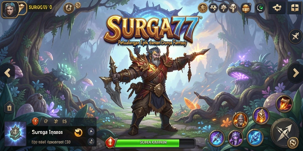 Gameplay petualangan epik di SURGA77 dengan berbagai lokasi menakjubkan.