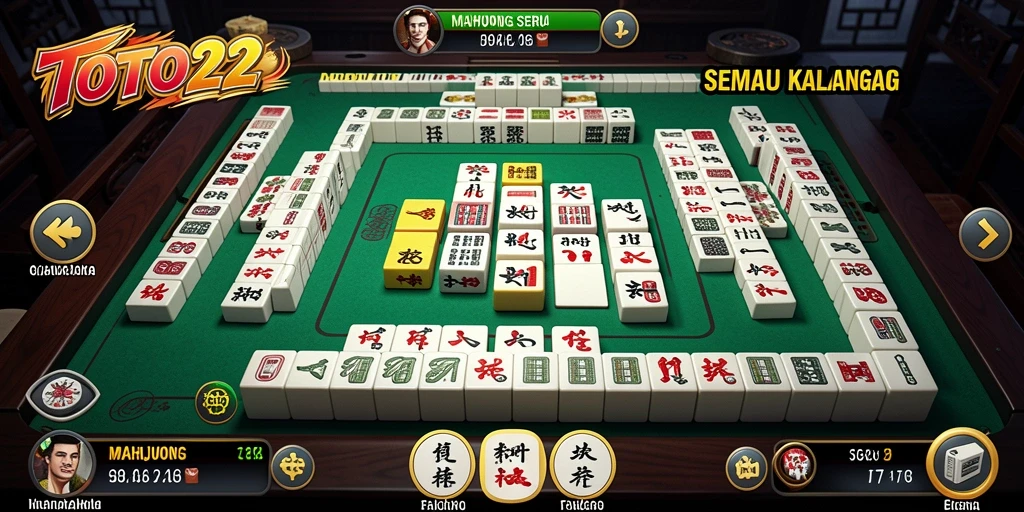 Tampilan gameplay menarik dari game Mahjong TOTO22.